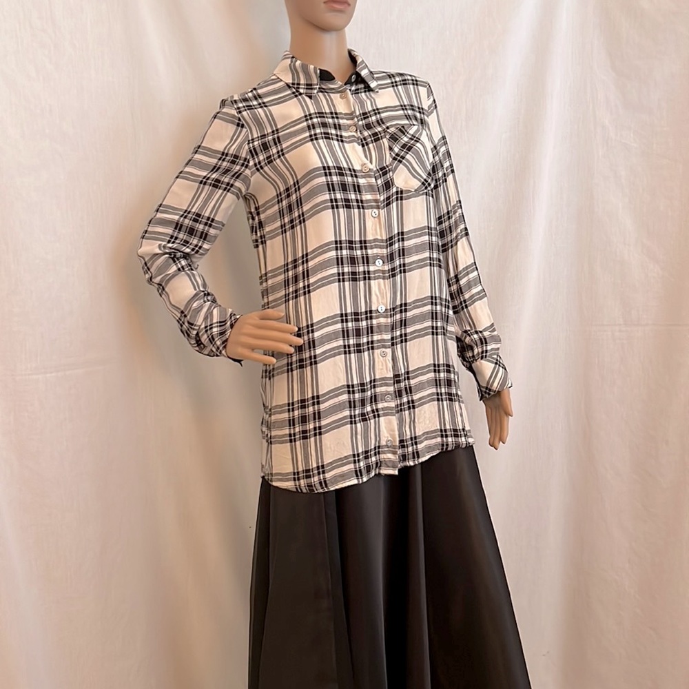 Plaid button down shirt